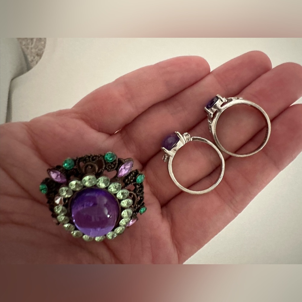 💜lot of purple rings - Picture 7 of 8